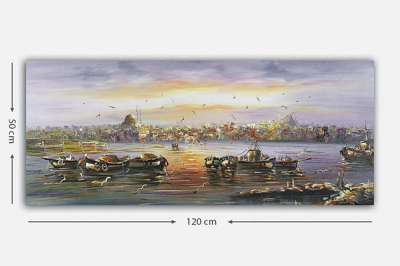 Canvastavla YTY Cities & Countries Flerfärgad - 120x50 cm - Inredning & dekor - Tavlor & konst - Canvastavla