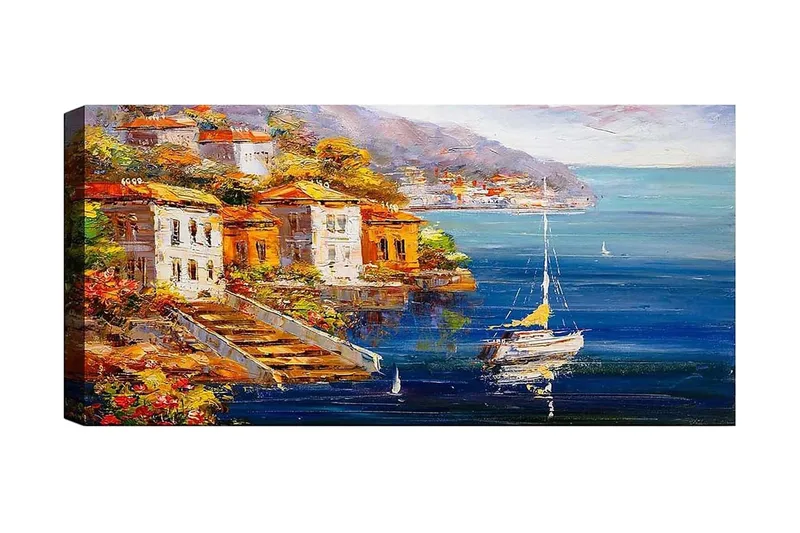 Canvastavla YTY Cities & Countries Flerfärgad, 120x50 cm