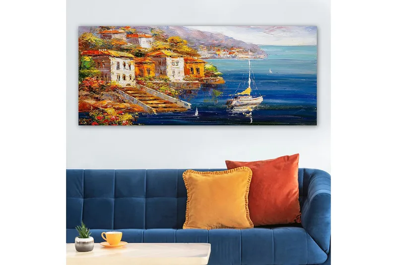 Canvastavla YTY Cities & Countries Flerfärgad - 120x50 cm - Inredning & dekor - Tavlor & konst - Canvastavla