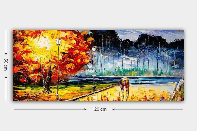 Canvastavla YTY Cities & Countries Flerfärgad - 120x50 cm - Inredning & dekor - Tavlor & konst - Canvastavla