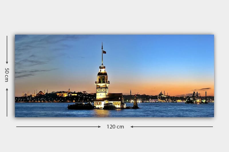 Canvastavla YTY Cities & Countries Flerfärgad - 120x50 cm - Inredning & dekor - Tavlor & konst - Canvastavla