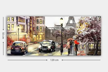 Canvastavla YTY Cities & Countries Flerfärgad - 120x50 cm - Inredning & dekor - Tavlor & konst - Canvastavla