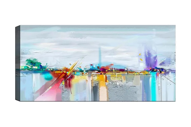 Canvastavla YTY Cities & Countries Flerfärgad - 120x50 cm - Inredning & dekor - Tavlor & konst - Canvastavla