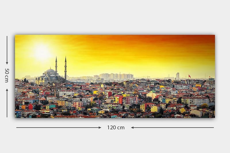 Canvastavla YTY Cities & Countries Flerfärgad - 120x50 cm - Inredning & dekor - Tavlor & konst - Canvastavla