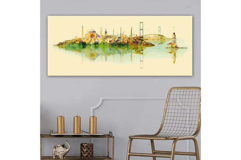 Canvastavla YTY Cities & Countries Flerfärgad - 120x50 cm - Inredning & dekor - Tavlor & konst - Canvastavla