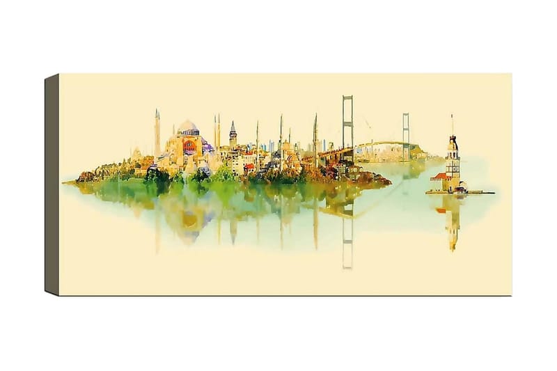 Canvastavla YTY Cities & Countries Flerfärgad - 120x50 cm - Inredning & dekor - Tavlor & konst - Canvastavla