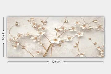 Canvastavla YTY Floral & Botanical Flerfärgad - 120x50 cm - Inredning & dekor - Tavlor & konst - Canvastavla