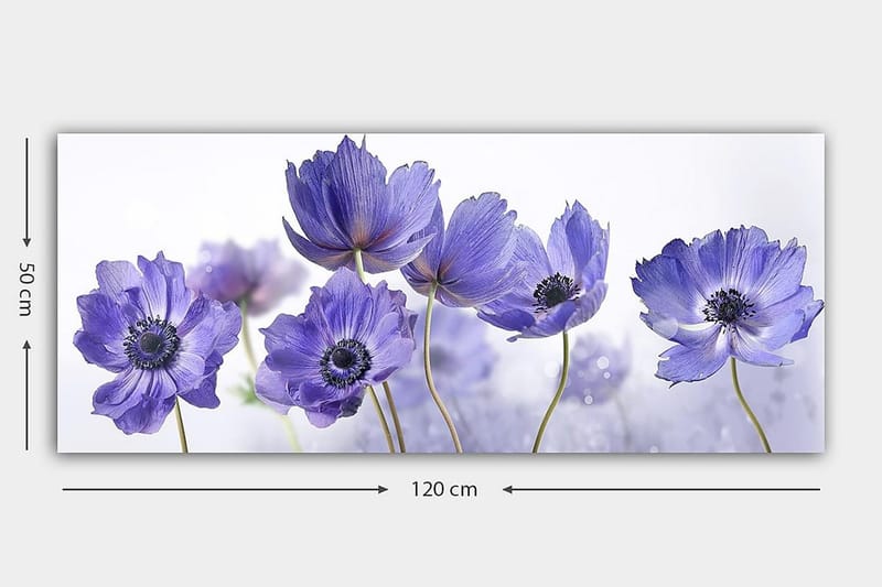 Canvastavla YTY Floral & Botanical Flerfärgad - 120x50 cm - Inredning & dekor - Tavlor & konst - Canvastavla
