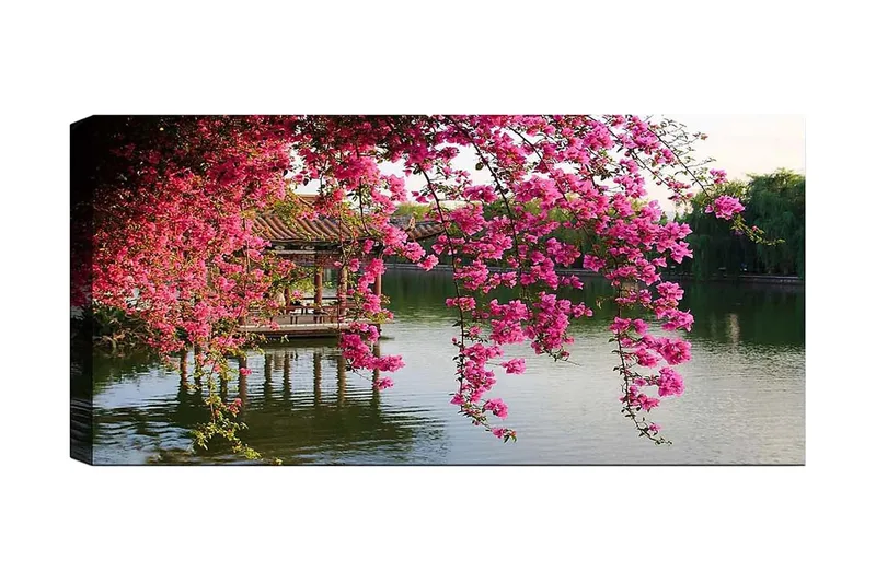 Canvastavla YTY Floral & Botanical Flerfärgad, 120x50 cm