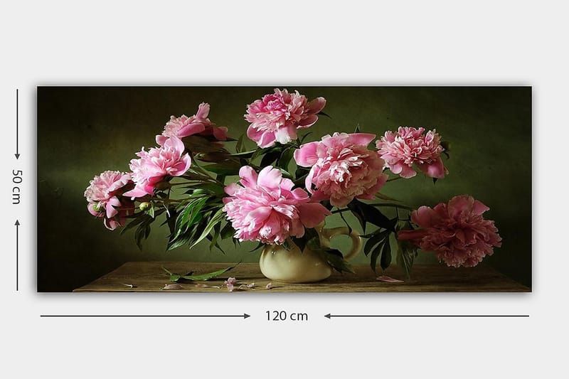 CANVASTAVLA YTY Floral & Botanical Flerfärgad 120x50 cm - Inredning & dekor - Tavlor & konst - Canvastavla