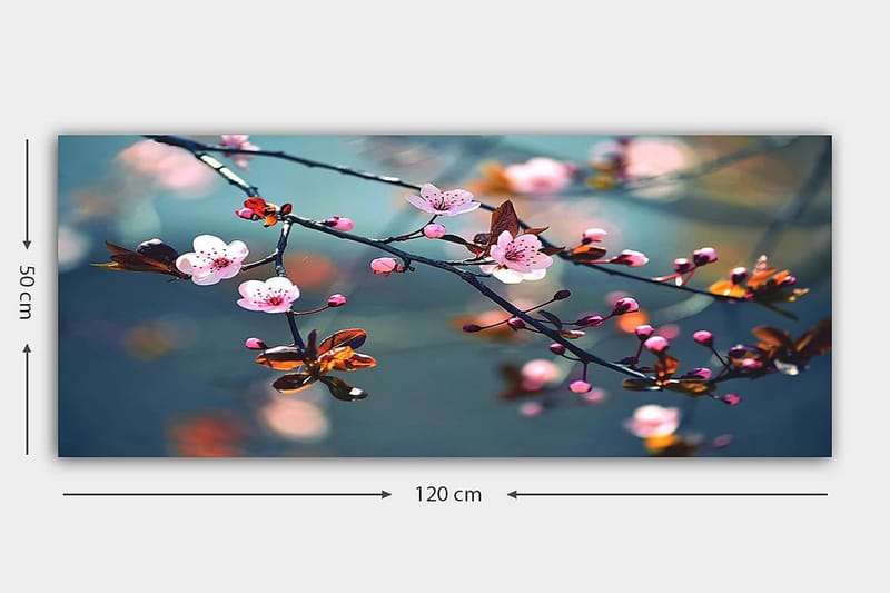 CANVASTAVLA YTY Floral & Botanical Flerfärgad 120x50 cm - Inredning & dekor - Tavlor & konst - Canvastavla
