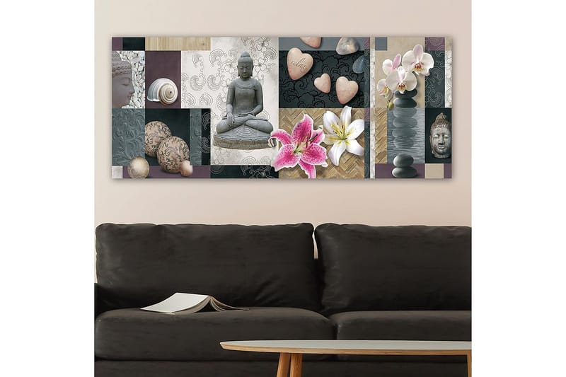 CANVASTAVLA YTY Floral & Botanical Flerfärgad 120x50 cm - Inredning & dekor - Tavlor & konst - Canvastavla