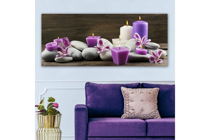 CANVASTAVLA YTY Floral & Botanical Flerfärgad 120x50 cm - Inredning & dekor - Tavlor & konst - Canvastavla