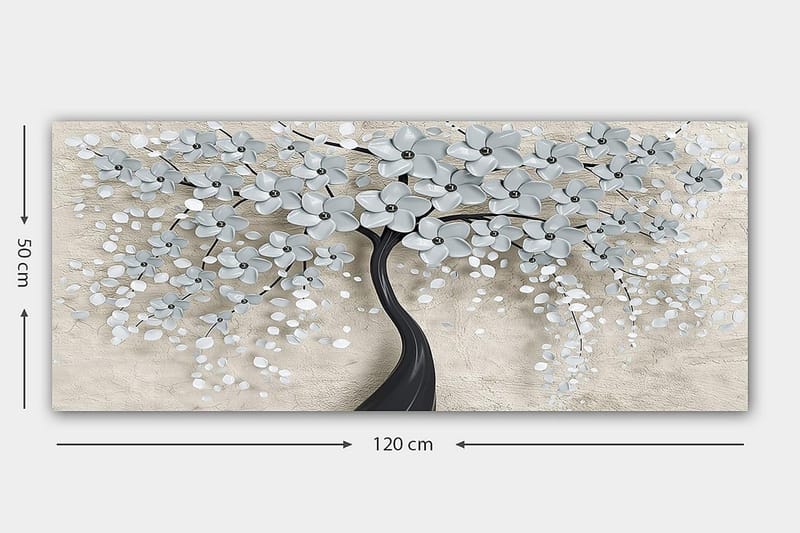CANVASTAVLA YTY Floral & Botanical Flerfärgad 120x50 cm - Inredning & dekor - Tavlor & konst - Canvastavla