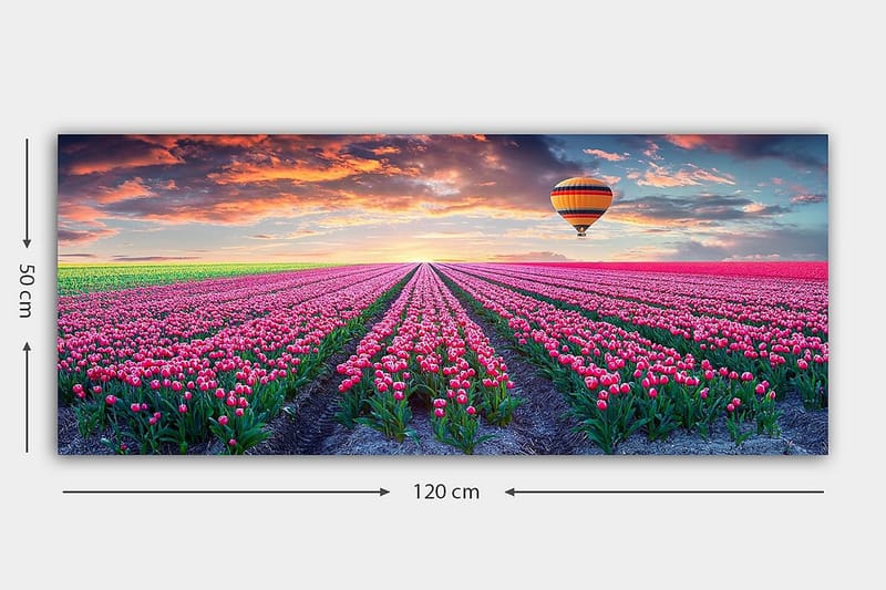 CANVASTAVLA YTY Floral & Botanical Flerfärgad 120x50 cm - Inredning & dekor - Tavlor & konst - Canvastavla