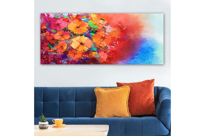 CANVASTAVLA YTY Floral & Botanical Flerfärgad 120x50 cm - Inredning & dekor - Tavlor & konst - Canvastavla