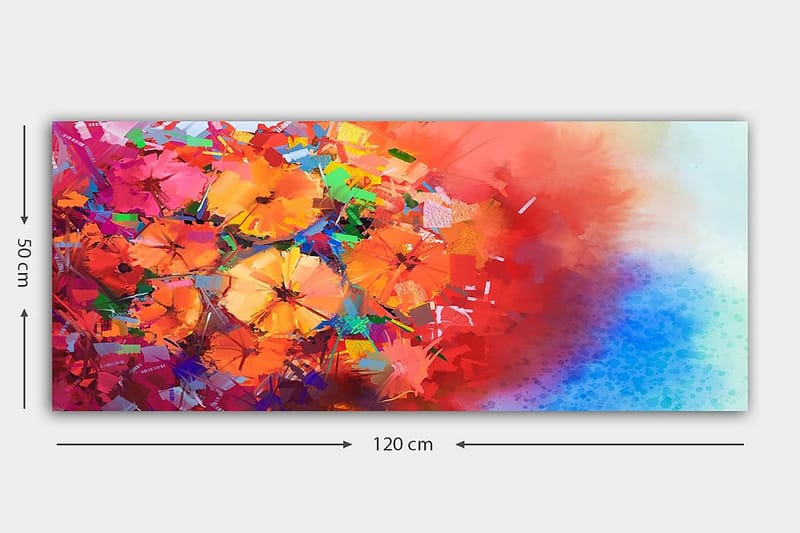 CANVASTAVLA YTY Floral & Botanical Flerfärgad 120x50 cm - Inredning & dekor - Tavlor & konst - Canvastavla