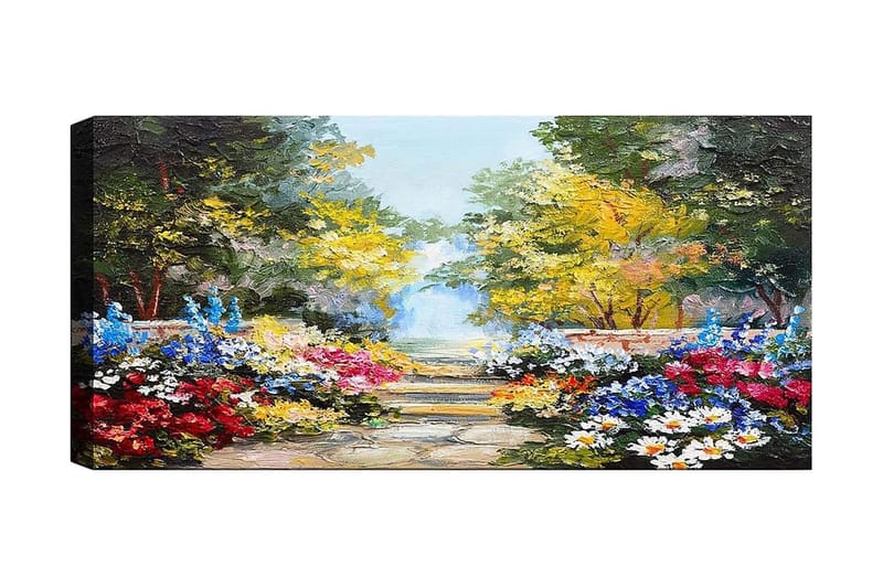 CANVASTAVLA YTY Floral & Botanical Flerfärgad 120x50 cm - Inredning & dekor - Tavlor & konst - Canvastavla