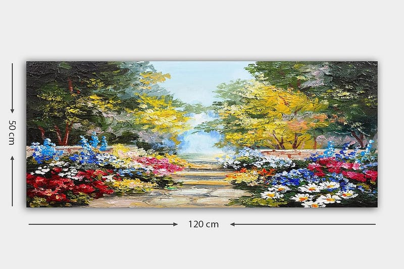 CANVASTAVLA YTY Floral & Botanical Flerfärgad 120x50 cm - Inredning & dekor - Tavlor & konst - Canvastavla