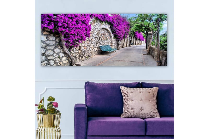 CANVASTAVLA YTY Floral & Botanical Flerfärgad 120x50 cm - Inredning & dekor - Tavlor & konst - Canvastavla