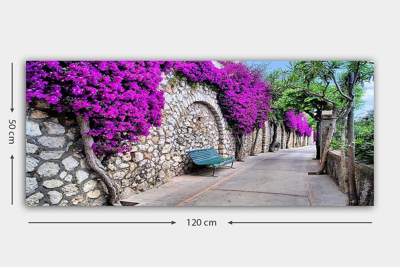 CANVASTAVLA YTY Floral & Botanical Flerfärgad 120x50 cm - Inredning & dekor - Tavlor & konst - Canvastavla