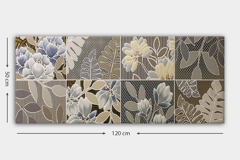 CANVASTAVLA YTY Floral & Botanical Flerfärgad 120x50 cm - Inredning & dekor - Tavlor & konst - Canvastavla