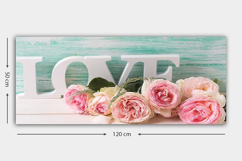 CANVASTAVLA YTY Floral & Botanical Flerfärgad 120x50 cm - Inredning & dekor - Tavlor & konst - Canvastavla