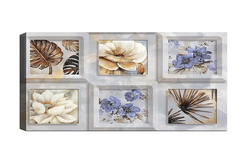 CANVASTAVLA YTY Floral & Botanical Flerfärgad 120x50 cm - Inredning & dekor - Tavlor & konst - Canvastavla