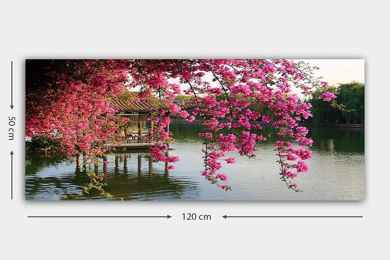 CANVASTAVLA YTY Floral & Botanical Flerfärgad 120x50 cm - Inredning & dekor - Tavlor & konst - Canvastavla
