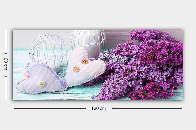 CANVASTAVLA YTY Floral & Botanical Flerfärgad 120x50 cm - Inredning & dekor - Tavlor & konst - Canvastavla