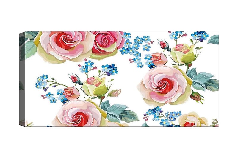 CANVASTAVLA YTY Floral & Botanical Flerfärgad 120x50 cm - Inredning & dekor - Tavlor & konst - Canvastavla