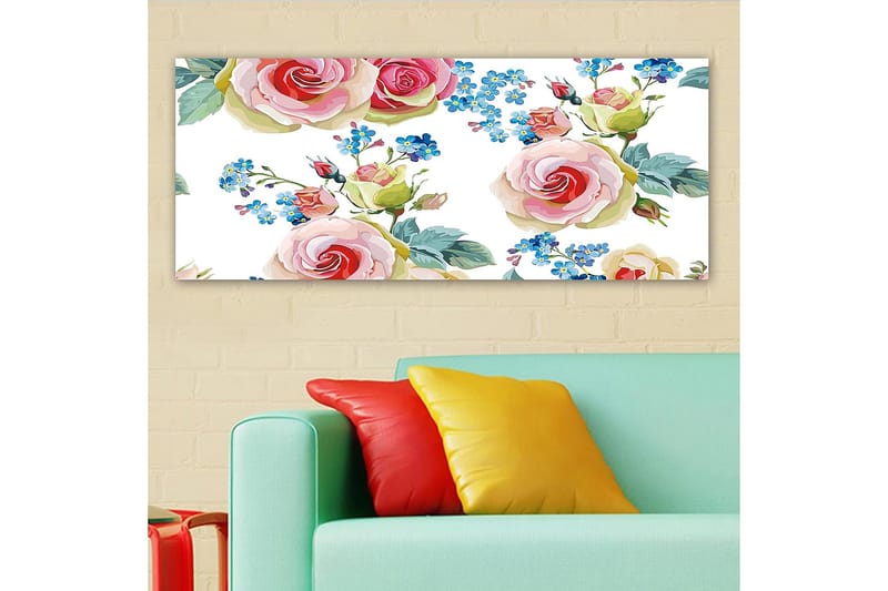 CANVASTAVLA YTY Floral & Botanical Flerfärgad 120x50 cm - Inredning & dekor - Tavlor & konst - Canvastavla