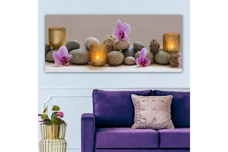 CANVASTAVLA YTY Floral & Botanical Flerfärgad 120x50 cm - Inredning & dekor - Tavlor & konst - Canvastavla