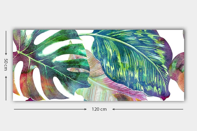 CANVASTAVLA YTY Floral & Botanical Flerfärgad 120x50 cm - Inredning & dekor - Tavlor & konst - Canvastavla