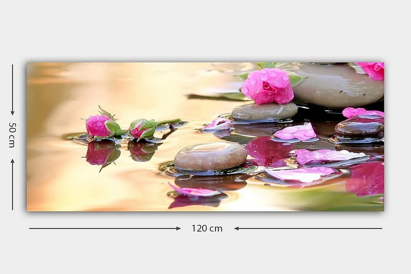 CANVASTAVLA YTY Floral & Botanical Flerfärgad 120x50 cm - Inredning & dekor - Tavlor & konst - Canvastavla