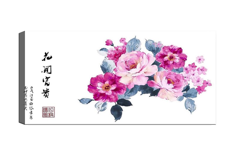 CANVASTAVLA YTY Floral & Botanical Flerfärgad 120x50 cm - Inredning & dekor - Tavlor & konst - Canvastavla