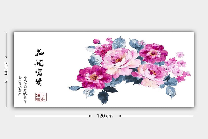 CANVASTAVLA YTY Floral & Botanical Flerfärgad 120x50 cm - Inredning & dekor - Tavlor & konst - Canvastavla