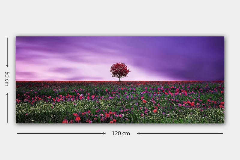 CANVASTAVLA YTY Floral & Botanical Flerfärgad 120x50 cm - Inredning & dekor - Tavlor & konst - Canvastavla