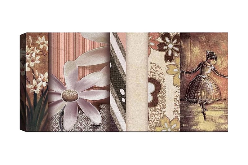 CANVASTAVLA YTY Floral & Botanical Flerfärgad 120x50 cm - Inredning & dekor - Tavlor & konst - Canvastavla