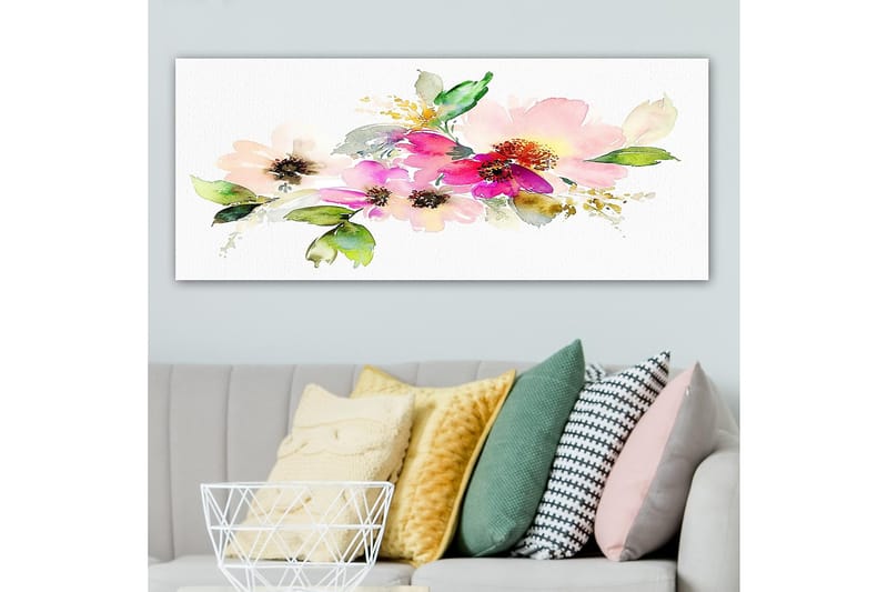 CANVASTAVLA YTY Floral & Botanical Flerfärgad 120x50 cm - Inredning & dekor - Tavlor & konst - Canvastavla