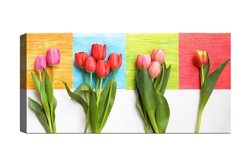 CANVASTAVLA YTY Floral & Botanical Flerfärgad 120x50 cm - Inredning & dekor - Tavlor & konst - Canvastavla