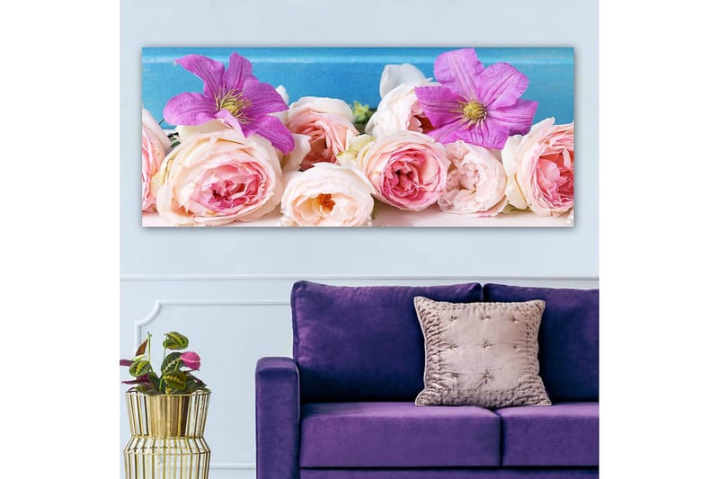 CANVASTAVLA YTY Floral & Botanical Flerfärgad 120x50 cm - Inredning & dekor - Tavlor & konst - Canvastavla