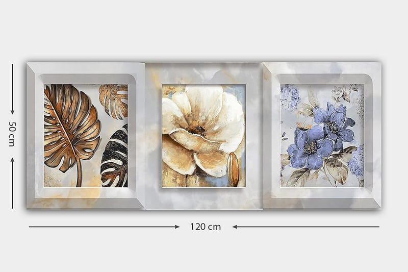 CANVASTAVLA YTY Floral & Botanical Flerfärgad 120x50 cm - Inredning & dekor - Tavlor & konst - Canvastavla