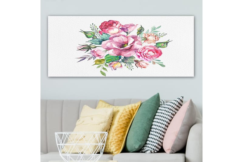 CANVASTAVLA YTY Floral & Botanical Flerfärgad 120x50 cm - Inredning & dekor - Tavlor & konst - Canvastavla