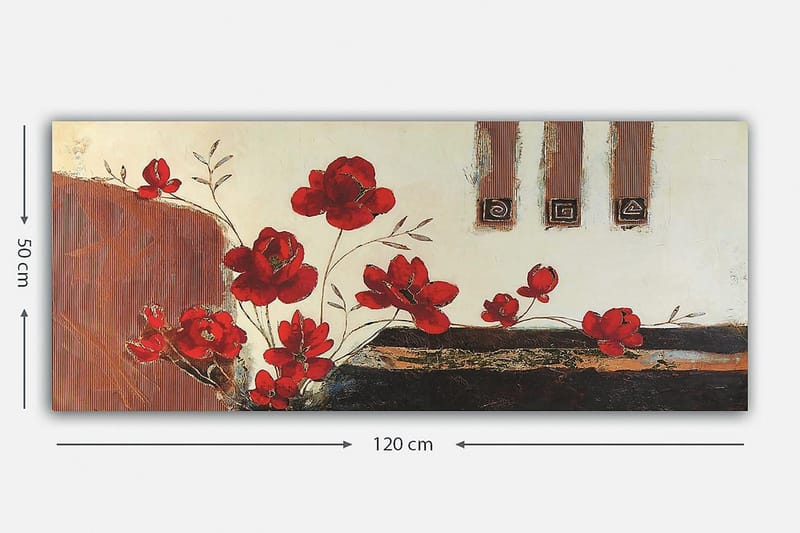 CANVASTAVLA YTY Floral & Botanical Flerfärgad 120x50 cm - Inredning & dekor - Tavlor & konst - Canvastavla