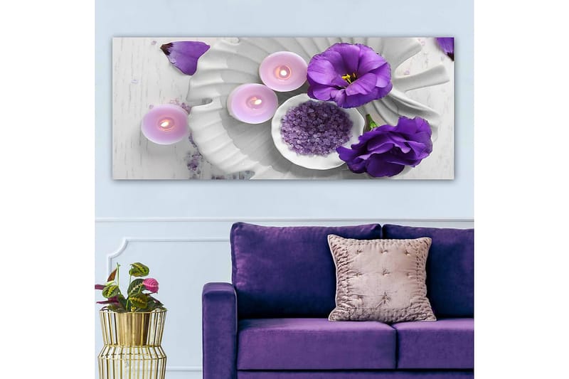 CANVASTAVLA YTY Floral & Botanical Flerfärgad 120x50 cm - Inredning & dekor - Tavlor & konst - Canvastavla