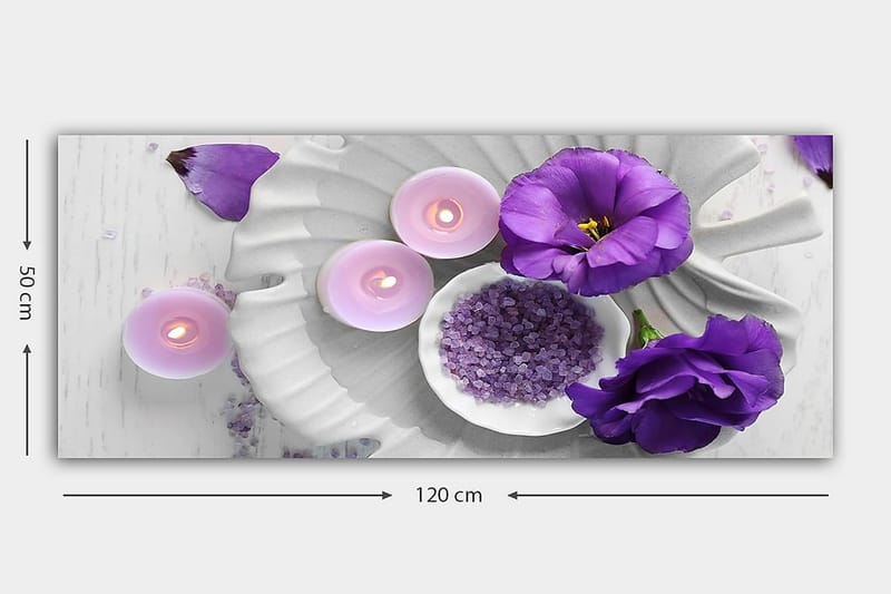 CANVASTAVLA YTY Floral & Botanical Flerfärgad 120x50 cm - Inredning & dekor - Tavlor & konst - Canvastavla