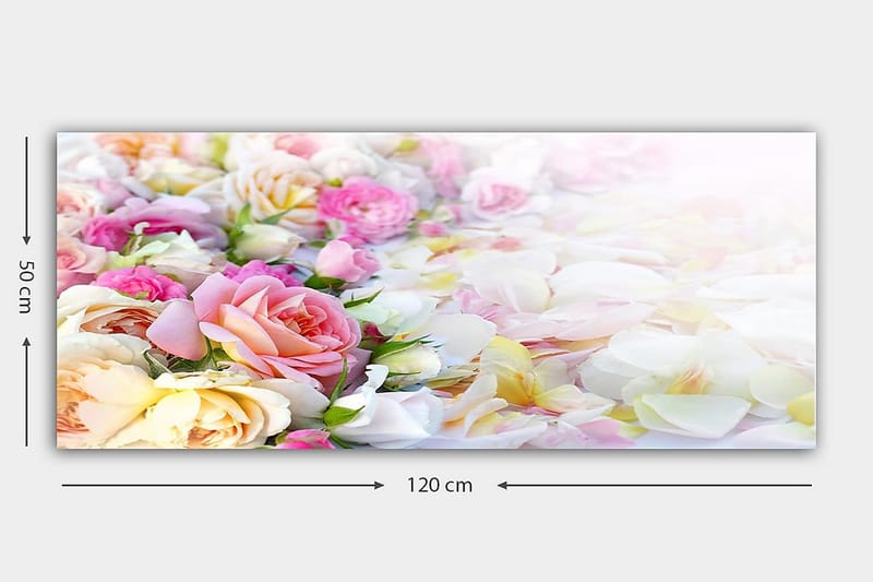 CANVASTAVLA YTY Floral & Botanical Flerfärgad 120x50 cm - Inredning & dekor - Tavlor & konst - Canvastavla