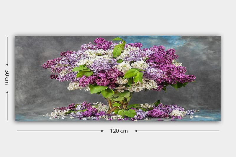 CANVASTAVLA YTY Floral & Botanical Flerfärgad 120x50 cm - Inredning & dekor - Tavlor & konst - Canvastavla