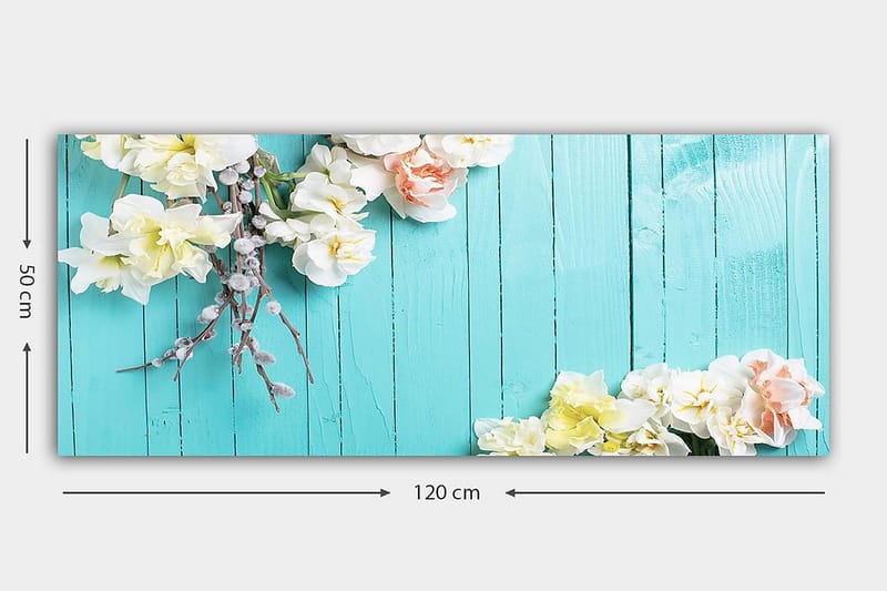 CANVASTAVLA YTY Floral & Botanical Flerfärgad 120x50 cm - Inredning & dekor - Tavlor & konst - Canvastavla